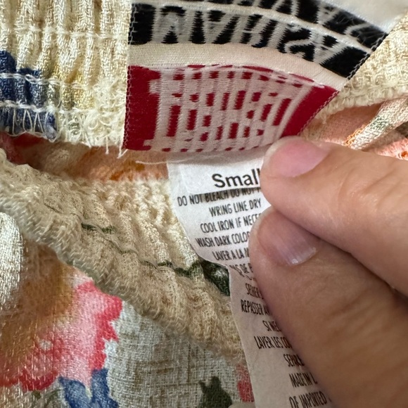 Marisa Canvas Floral High Waist Women's Shorts - Picture 4 of 6